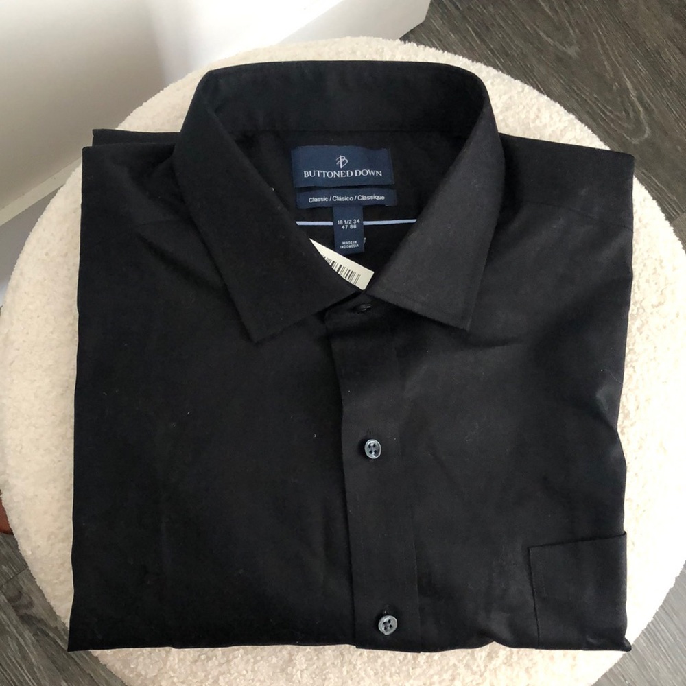Buttoned Down Dress Shirt 18.5 34
